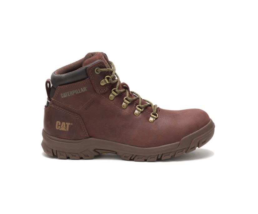 Damske Pracovne Topanky Caterpillar - Mae Steel Toe Waterproof - Tmavo Hnede ( 4915-BNWCU )